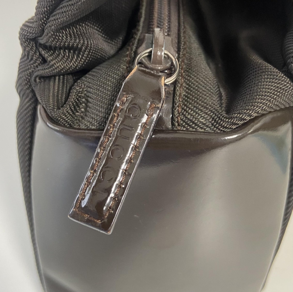 Gucci Nylon Bamboo Handle Bag - Picture 7 of 16